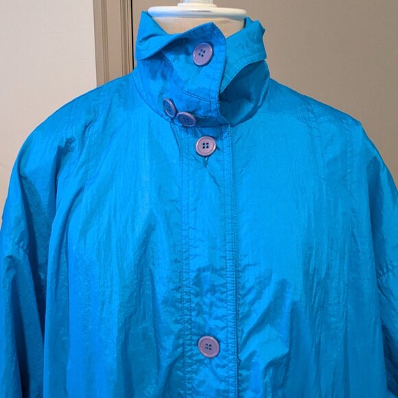 Vintage Cabin Creek Jacket Rain Wind Breaker 80’s Beverly Goldberg Nylon Long - Picture 2 of 14